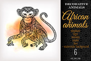 5 Decorative African Animals, a Decorative Illustration by Elen-Lane (Thumbnail 5 of 5)
