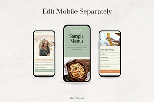 Private Chef Squarespace Template