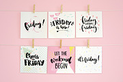 Friday - hand lettering sayings, a Food Illustration by Anna's Creative Store (Thumbnail 2 of 5)