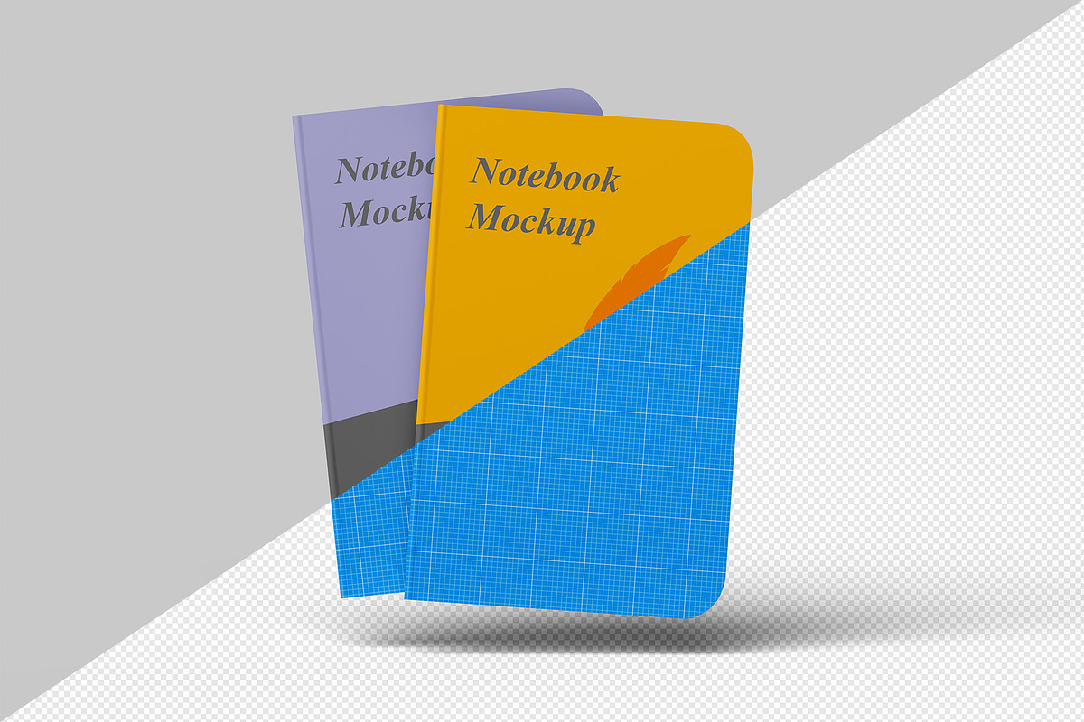 Notebook Mockup - 6 views, a Product Mockup by Illusiongraphic (Photo 8 of 20)