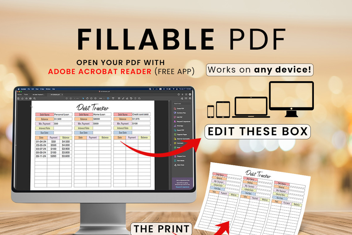 Editable Debt Snowball, a Print Template by Graphicsnext (Photo 4 of 5)