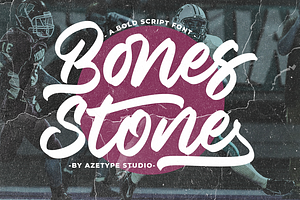 Bones Stone • A Bold Script Font