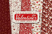 10 Valentine Day Patterns, a Pattern Graphic by DeepFuze (Thumbnail 2 of 4)