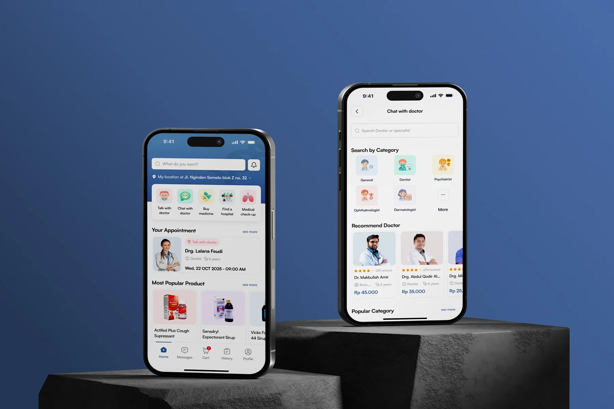 Healthcare Mobile App UI Kit, an UI Kit Template by Creative Perspective (Photo 7 of 8)