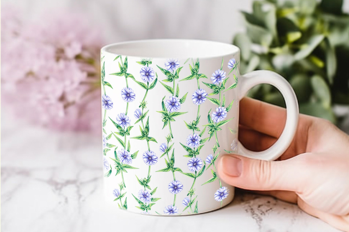 Chicory Plant Watercolor Collection, an Illustration by SashaKondr (Photo 3 of 12)