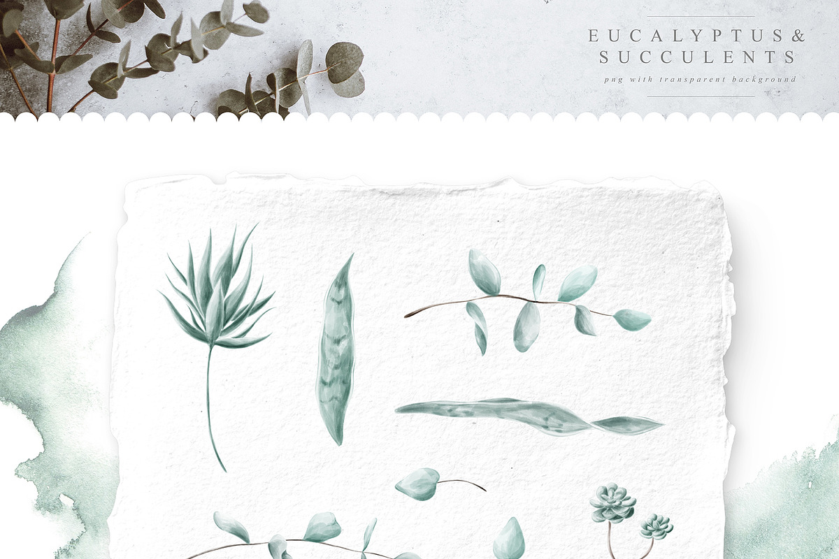 Trendy Leaf Collection, a Texture Illustration by Julia Dreams (Photo 8 of 10)