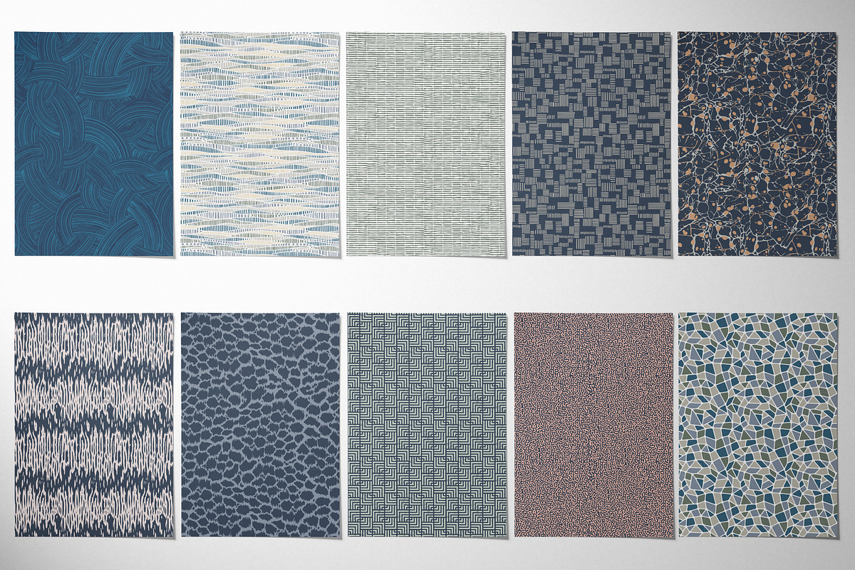 Artisan - 35 Seamless Patterns, a Pattern Graphic by Sault Design (Photo 9 of 11)