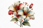 Whimsical Spring Lily Flowers PNG, an Illustration by Craft Nest (Thumbnail 10 of 11)