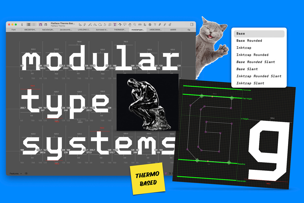 Flatface Thermo Mono, a Sans Serif Font by Flatface (Photo 6 of 16)