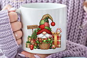 Christmas Gnome PNG, an Illustration by Black Bird Studio (Thumbnail 3 of 4)