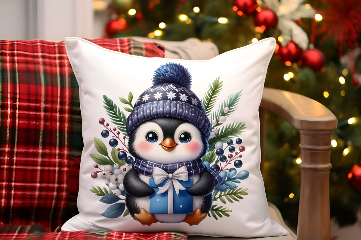 Winter penguin Christmas penguin, an Animal Illustration by AnetArtStore (Photo 6 of 7)