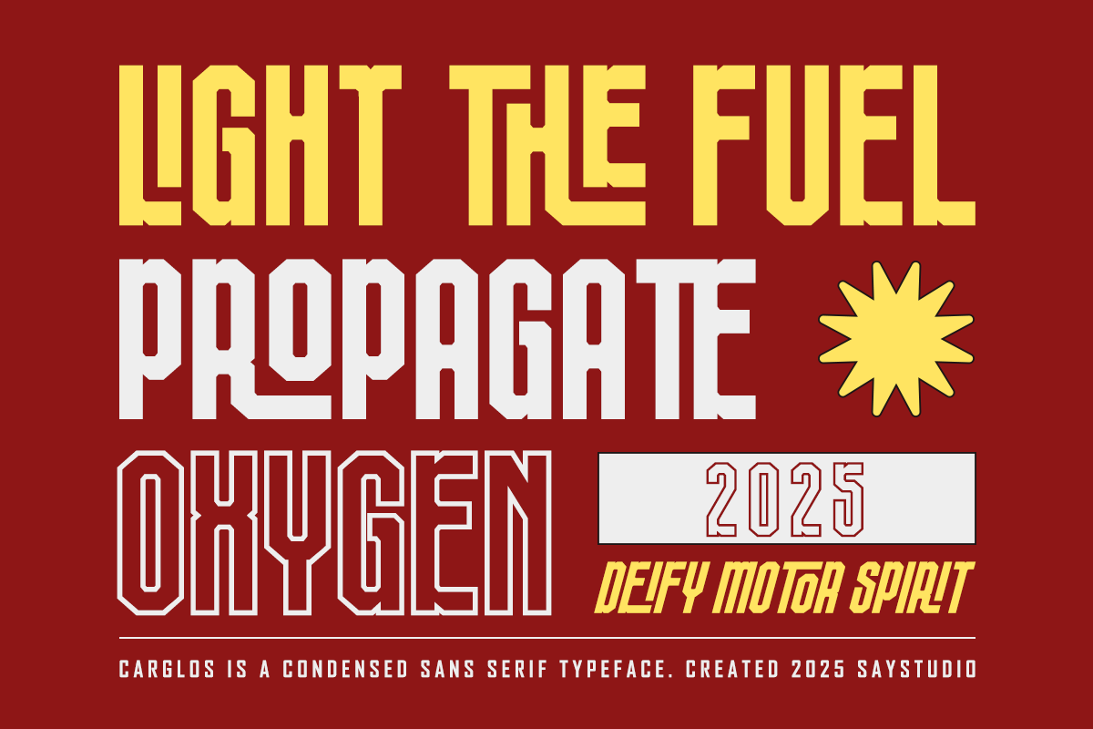 Carglos - Condensed Sans Serif Font, a Sans Serif Font by Say Studio (Photo 2 of 13)