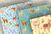 Alpacas and llamas .Seamless pattern, a Pattern Graphic by MitrushovaArt (Thumbnail 6 of 8)