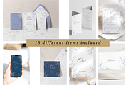 Modern French Toile DIY Wedding Set, a Stationery Template by Belle Measure (Thumbnail 3 of 10)