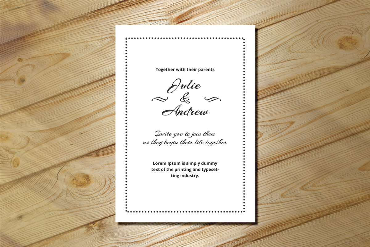 Wedding Invitation, an Invitation Template by Creatricks (Photo 2 of 6)