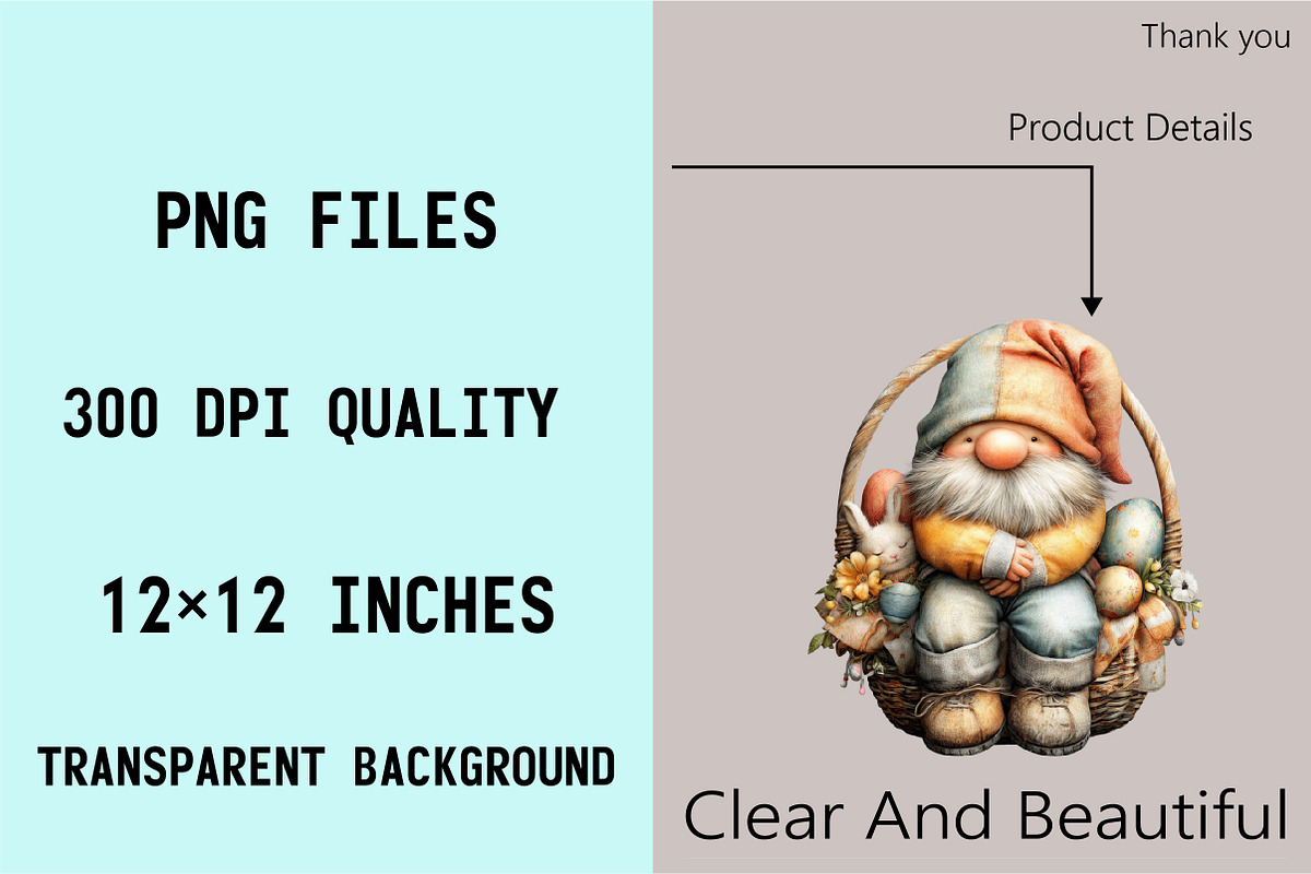 Easter Gnome Egg Clipart Bundle., an Illustration by SVGArt (Photo 4 of 7)