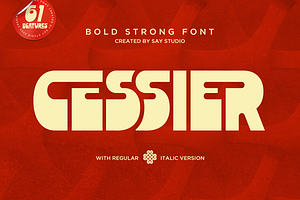 Cessier - Bold Strong Font, a Font by Say Studio