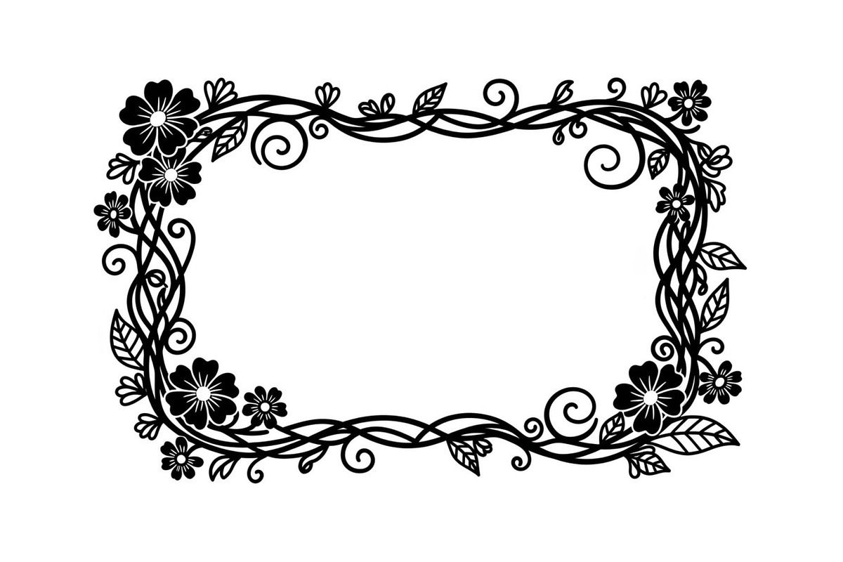 Nature Frame Art Silhouette Clipart, a Graphic by hafijul (Photo 13 of 13)