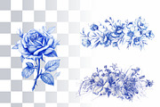 12 Ballpen Flower Illustrations PNG, a Decorative Illustration by Loony Dream Designs (Thumbnail 3 of 5)