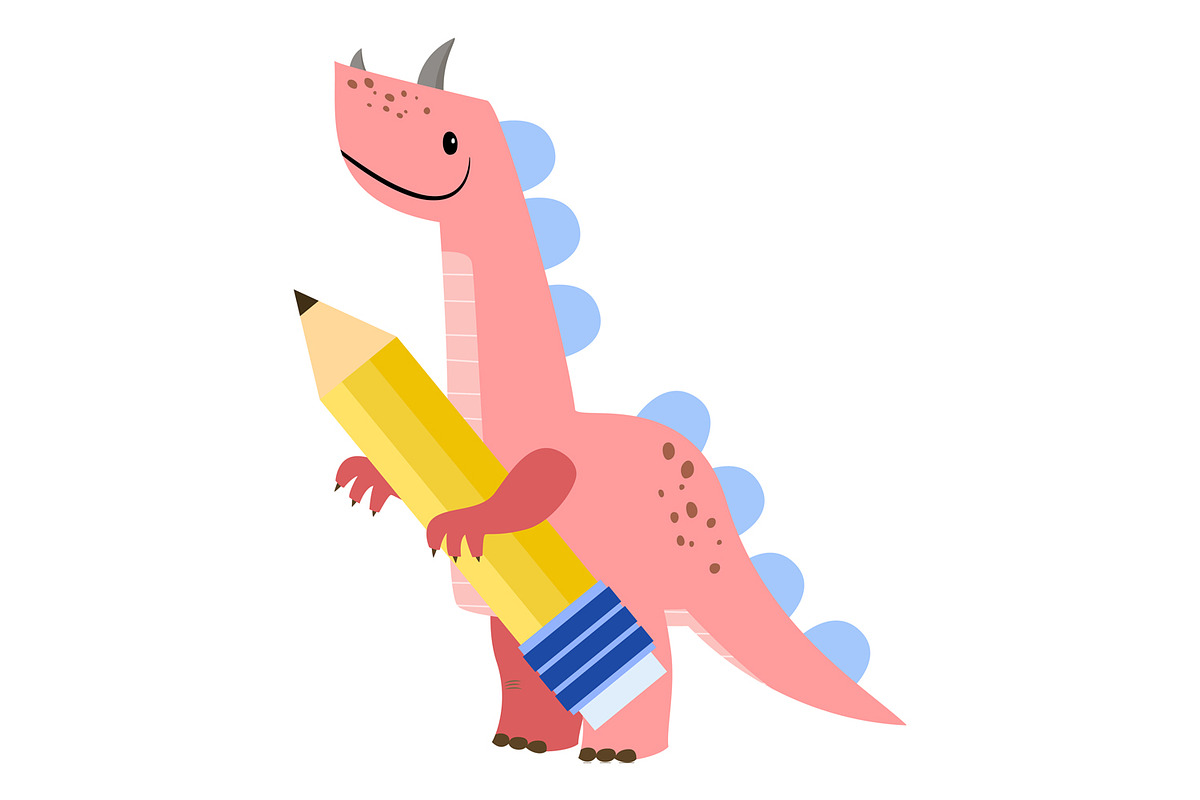 Back to School Dinosaur Clipart, an Education Illustration by the_myro (Photo 9 of 9)