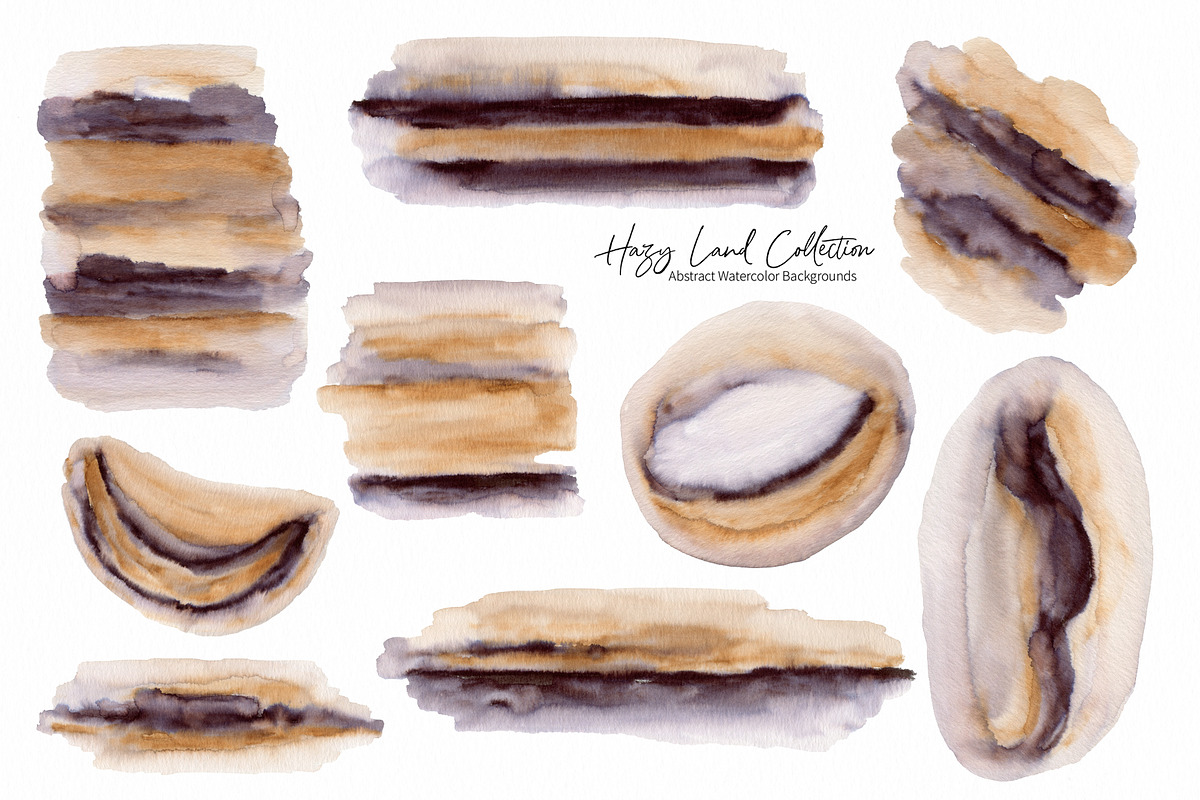 Hazy Lands Watercolor Art Textures, a Texture Graphic by Marmoris.Arts (Photo 16 of 17)