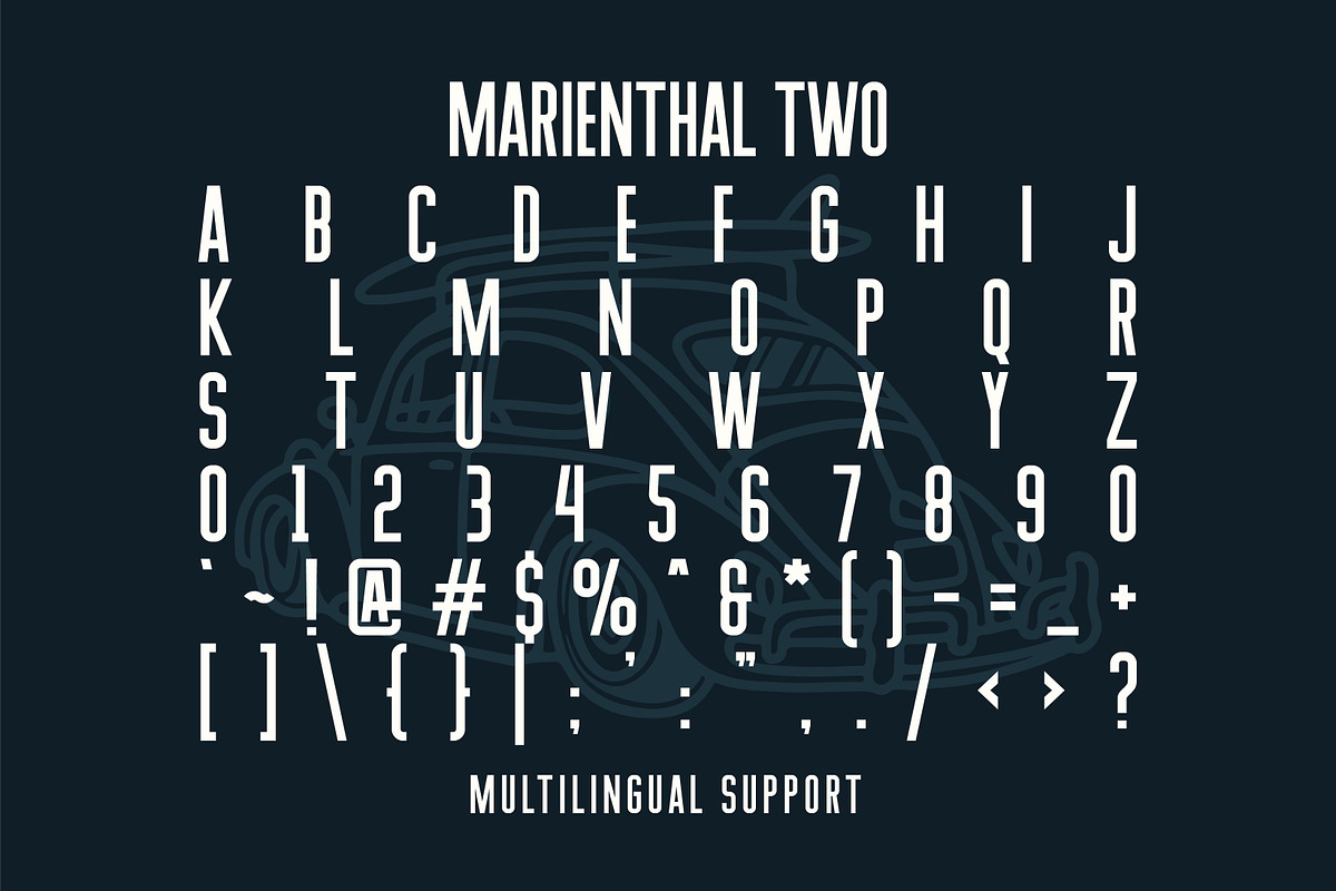 Marienthal Font Bundle + Extras! preview 5