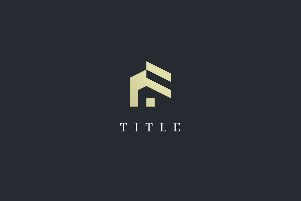 F Realty House Home Logo, a Branding & Logo Template by baqoos