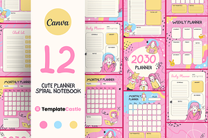 2030 Planner Canva Template Pack