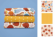 Baseball Sports Seamless Patterns, a Pattern Graphic by Alanna Messina Design Co (Thumbnail 6 of 7)
