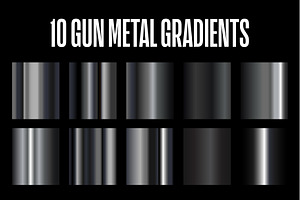 10 Gun Metal Black Gradients