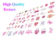 Valentine Watercolor Clipart Bundle, a Decorative Illustration by Digital Studio (Thumbnail 2 of 7)