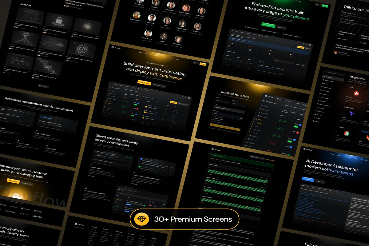 Devflow - SaaS Website UI Kit, an UI Kit Template by Creative Perspective (Photo 6 of 7)