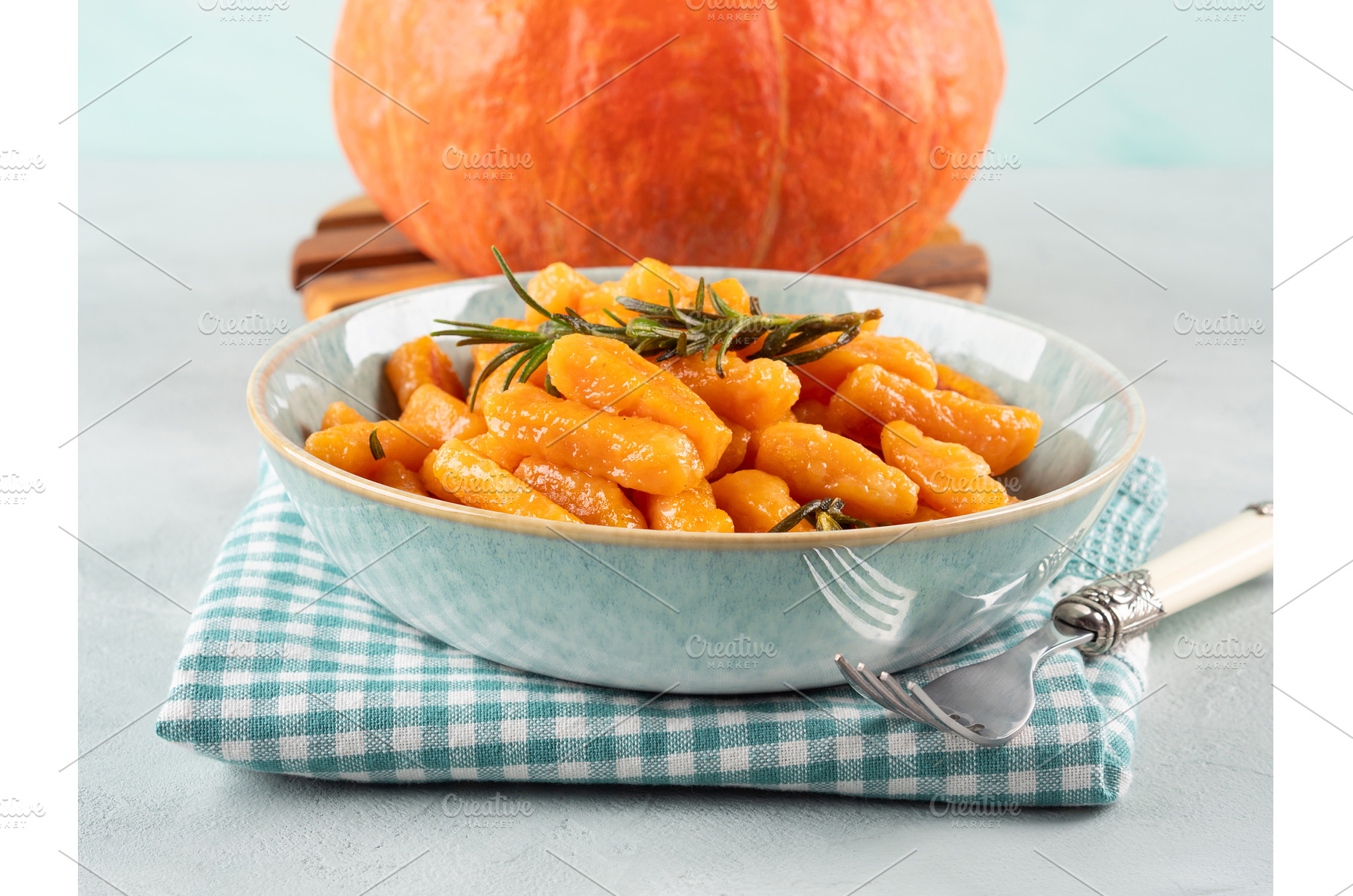 Pumpkin potato gnocchi easy Italian, a Food & Drink Photo by Lifemorning