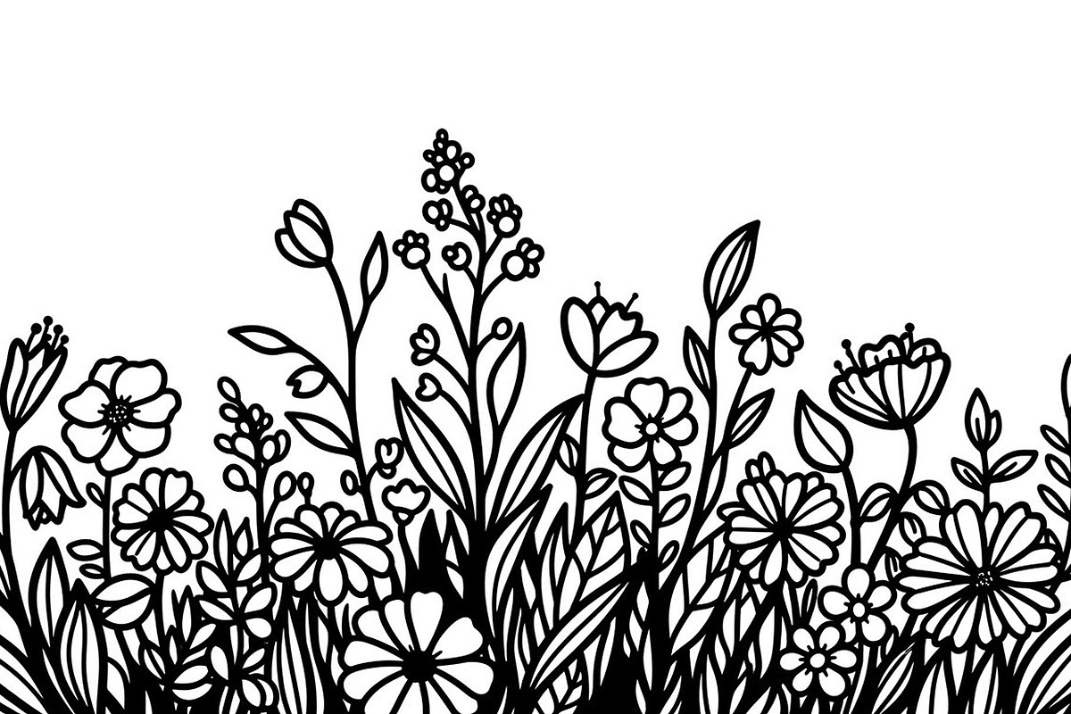 50 Floral Nature Vector Illustration, an Illustration by Gaye Art (Photo 50 of 51)