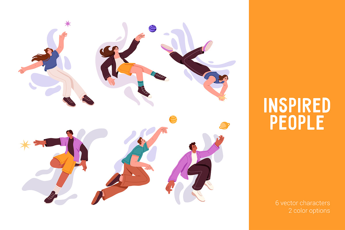 People search new ideas, inspiration, a Person Illustration by PaperTrident (Photo 1 of 5)
