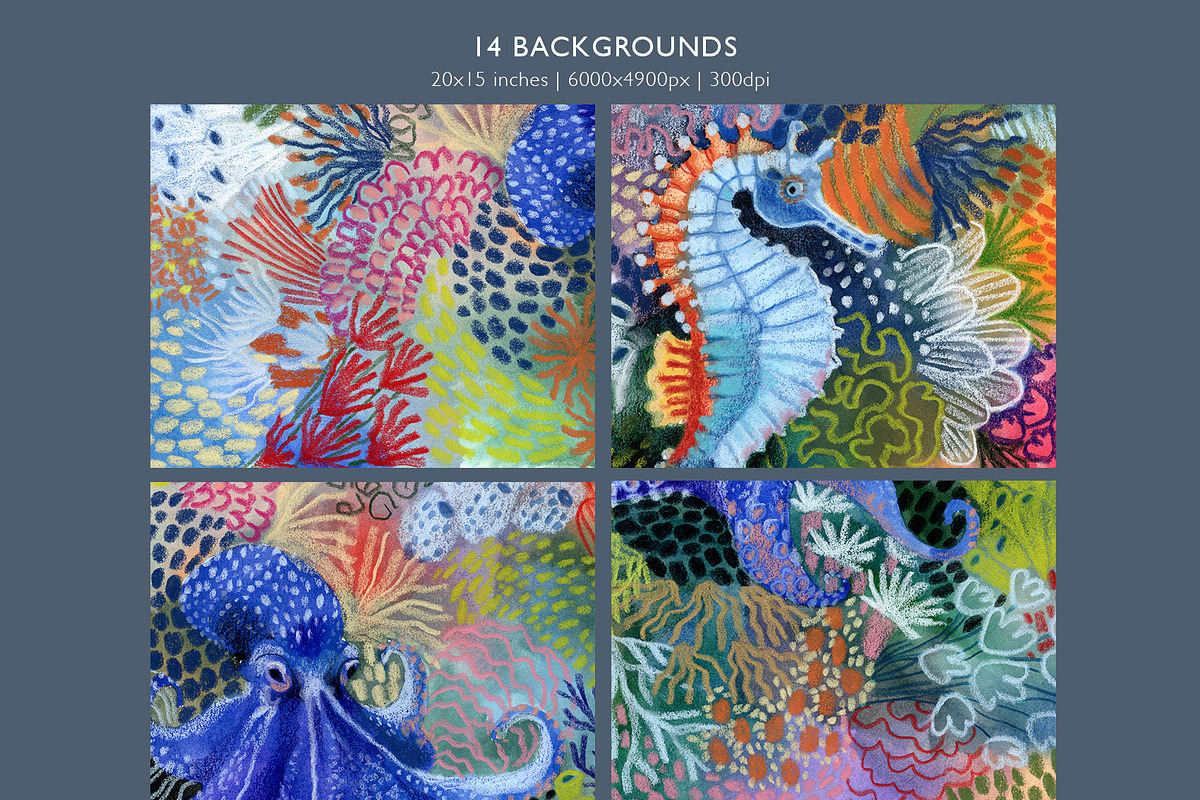 Unique Abstract Ocean Backgrounds, a Background Graphic by ArtPavo (Photo 10 of 13)