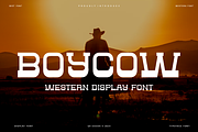 Boycow - Western Font, a Serif Font by QR Design Studio (Thumbnail 1 of 6)