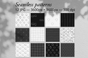 Black&White Chalkboard Patterns, a Pattern Graphic by TanyaMakesART (Thumbnail 2 of 5)