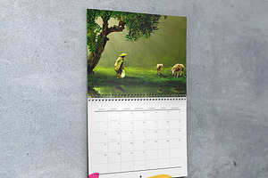 8.511 Wall Calendar Mockups