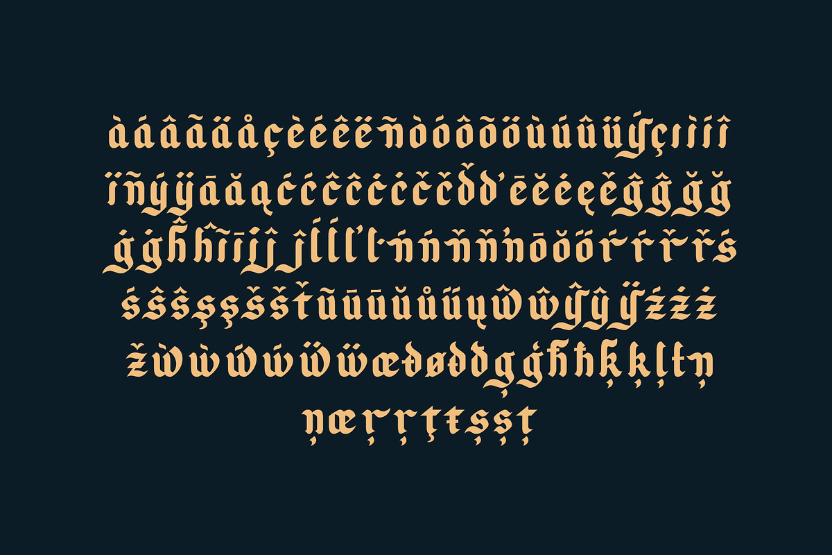 Sunset Road Typeface, a Blackletter Font by Emyself Design (Photo 10 of 12)