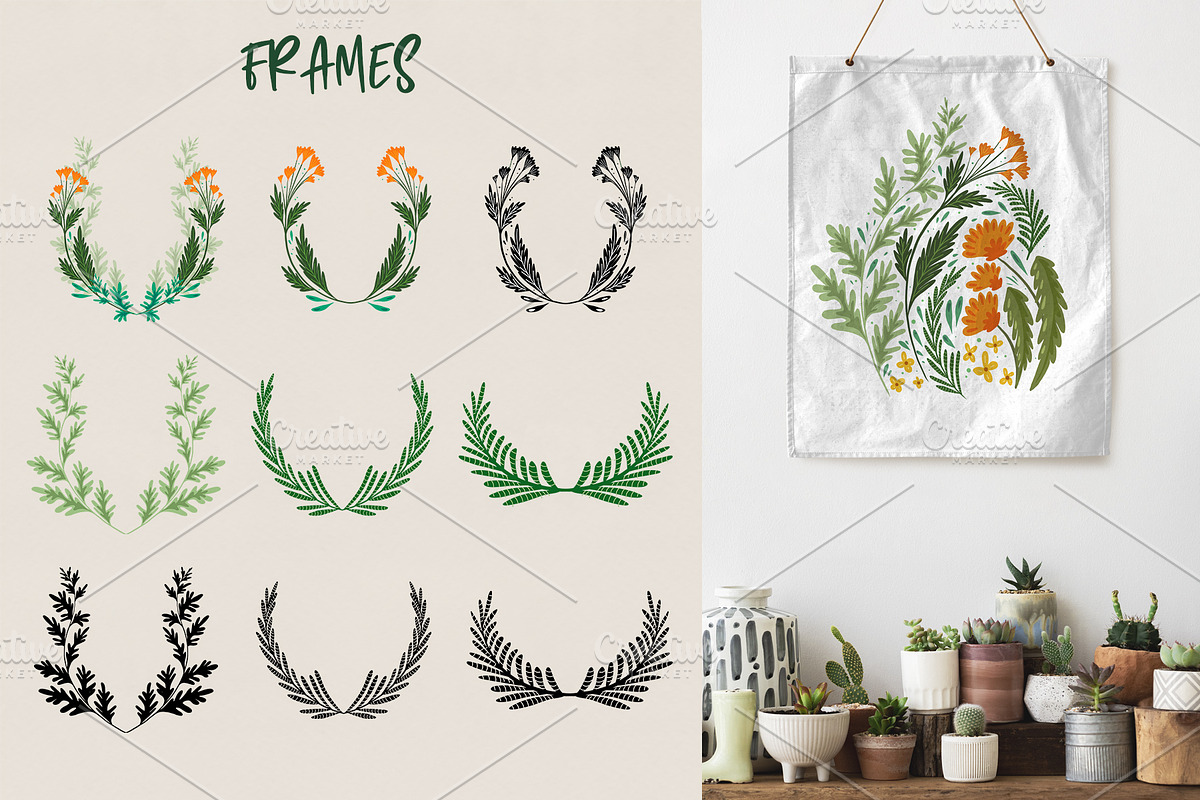 Patterns Wild herbs and flowers, a Pattern Graphic by Veleri (Photo 6 of 8)