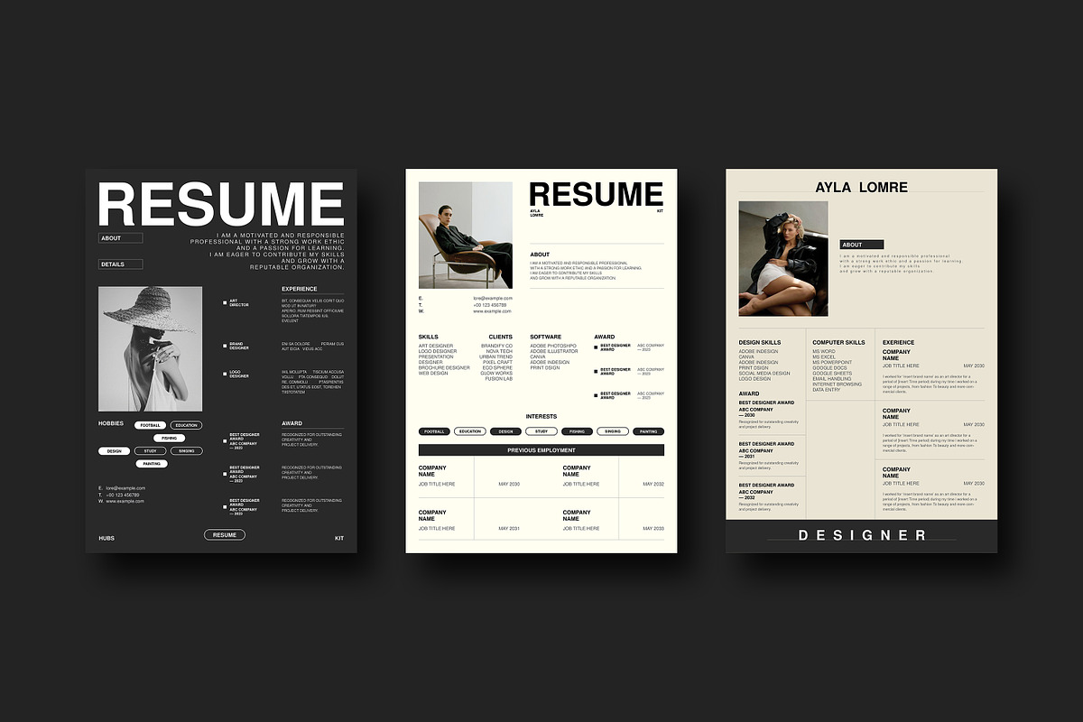 Resume Kit, a Resume Template by SparkPro (Photo 4 of 8)