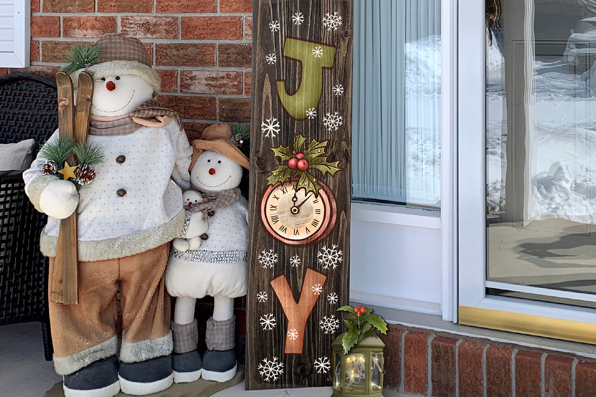 Christmas Vintage Snowmen, a Decorative Illustration by Otry Art (Photo 17 of 17)