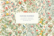 Chinoiseries Toile Seamless Patterns, a Pattern Graphic by Olya Creative (Thumbnail 1 of 25)