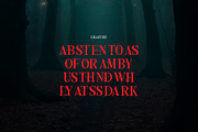 Nothing Inside | Horror Typeface, a Serif Font by Denustudios (Thumbnail 12 of 12)