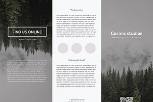 Cosmic Trifold Brochure Template