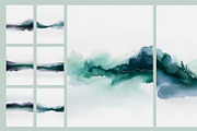 Oceanica - Watercolor Textures, a Background Graphic by Deveze Art & Co (Thumbnail 7 of 14)