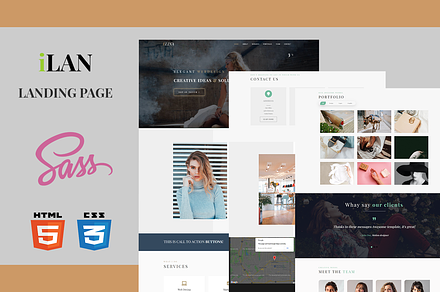 ILAN – HTML Landing Page Template, a HTML Template by pixelonetry