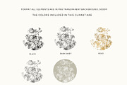Pencil Sketch Flowers Clipart, an Illustration by BlumenSoul (Thumbnail 11 of 11)