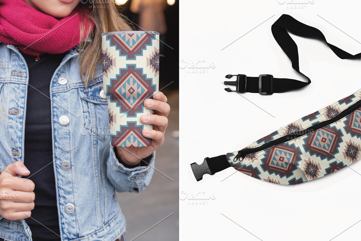 Vintage Native American Pattern, a Pattern Graphic by PPEthnicDecorPattern (Photo 9 of 9)